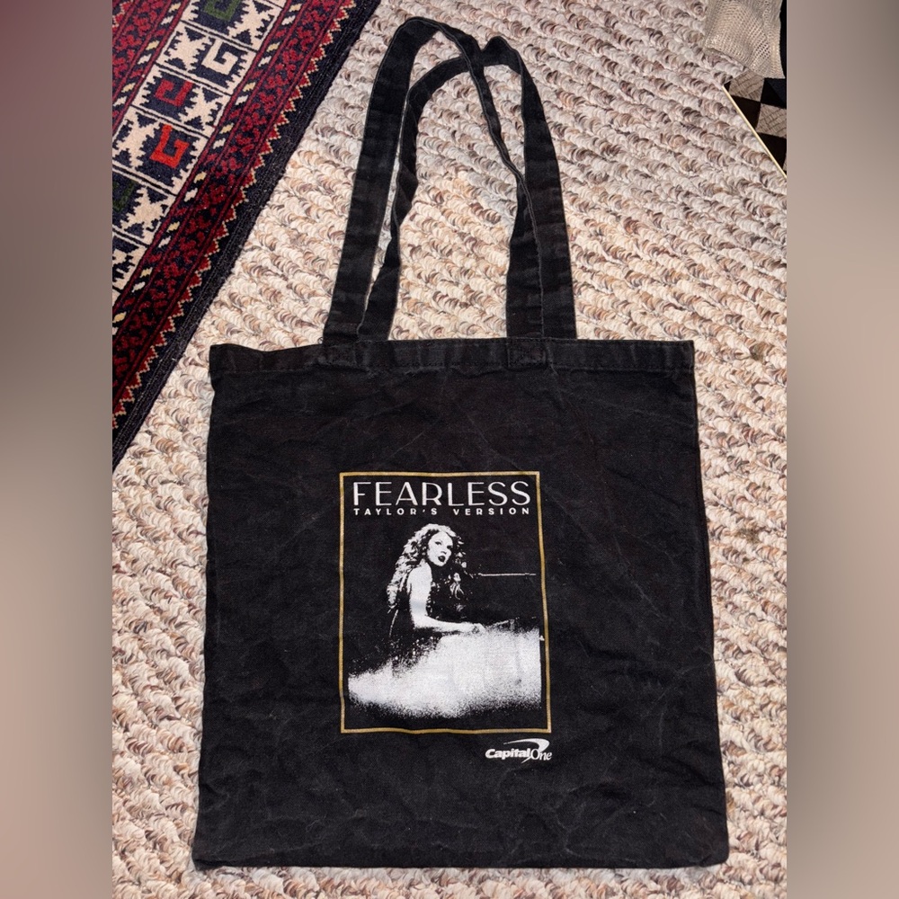 Fearless Taylor's Version Black Tote Bag